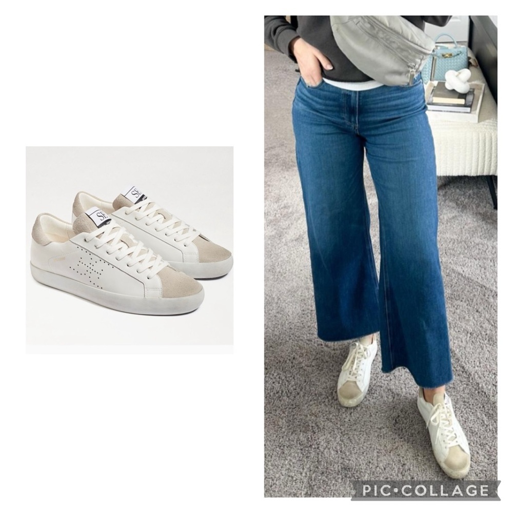 Sam Edelman Cream and White Sneakers
